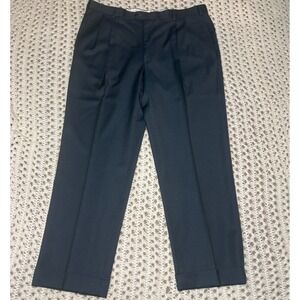 Zanella Neiman Marcus Gray-Blue Wool Dress Pants Slacks‎ 38x30 Trousers Italy